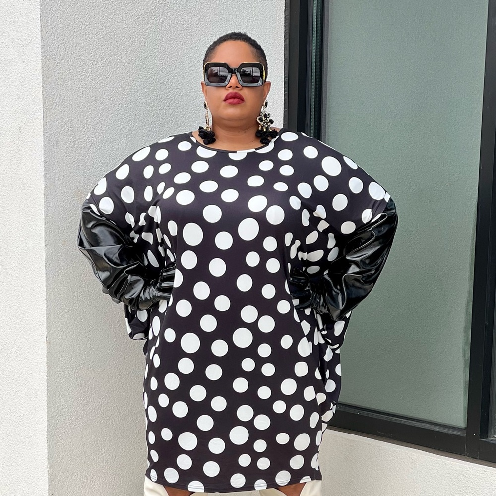 Ready-to-Wear Tunic Black & White Dress